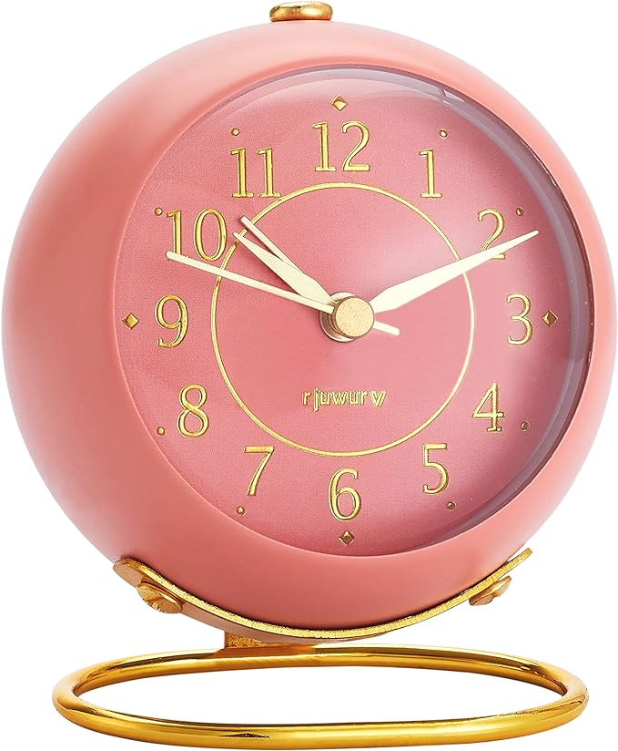 Metal Desk Alarm Clock, Bedside Décor