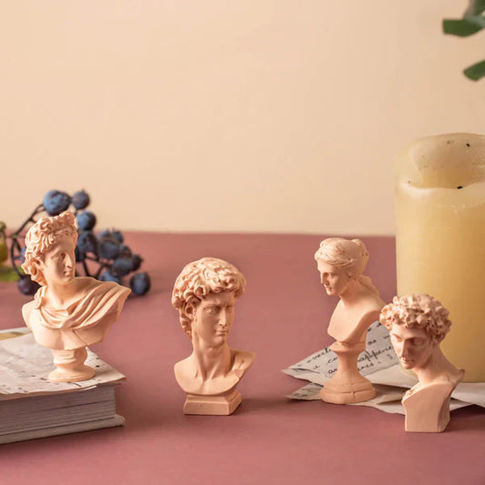 Mini Greek Head Showpiece - Set of 4