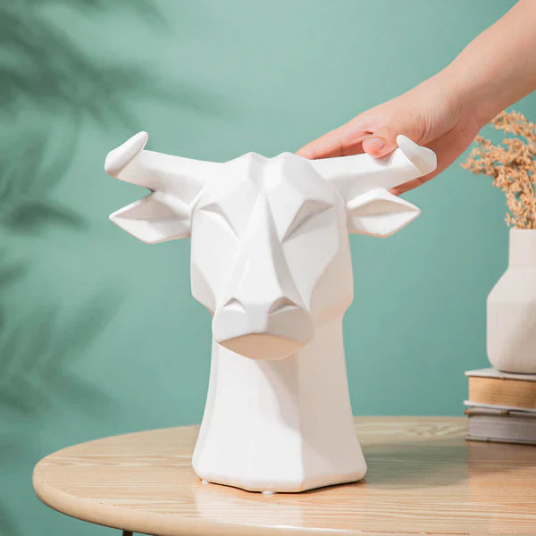 Bull Head Decor Showpiece