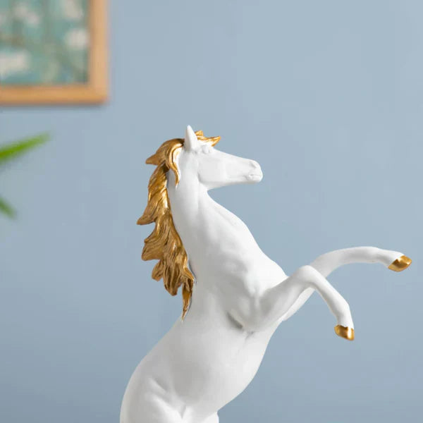 Horse Sculpture Décor Piece - White ( 11.5 Inch)