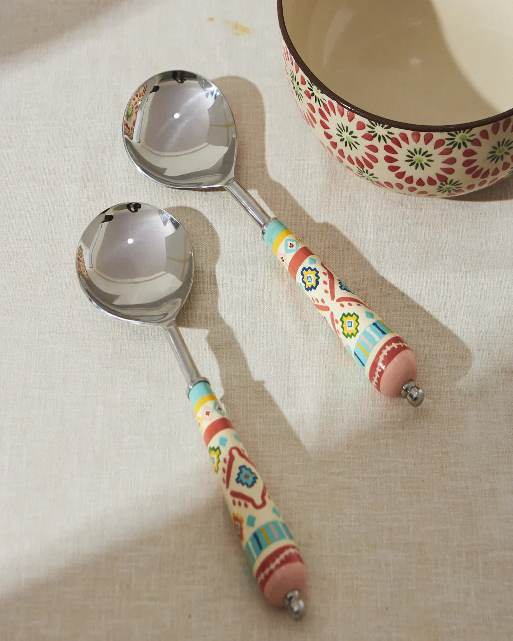 Serving Spoons , Set of 2 - India Series